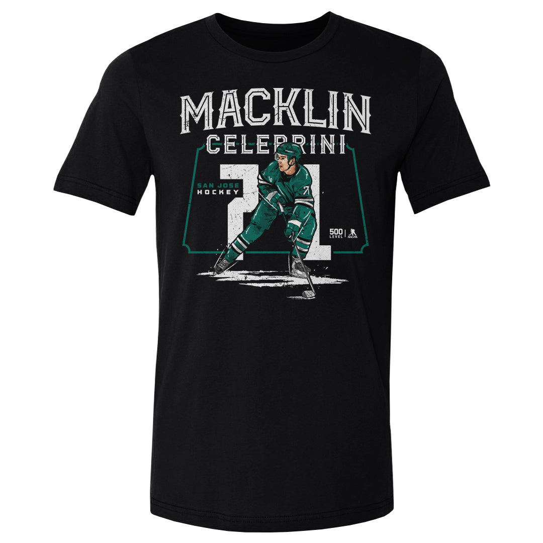 Macklin Celebrini Men's Cotton T-Shirt | 500 LEVEL