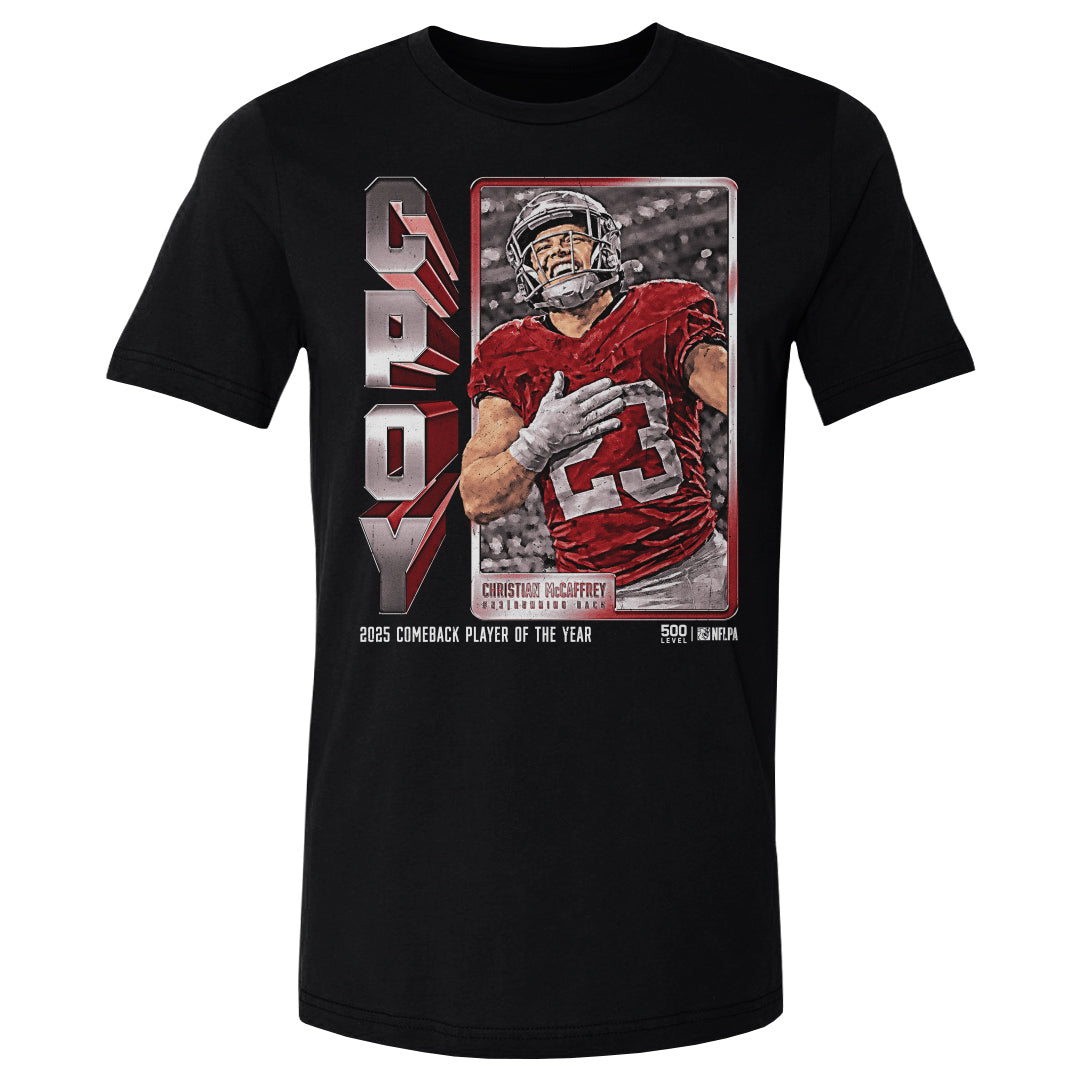 Christian McCaffrey Men's Cotton T-Shirt | 500 LEVEL