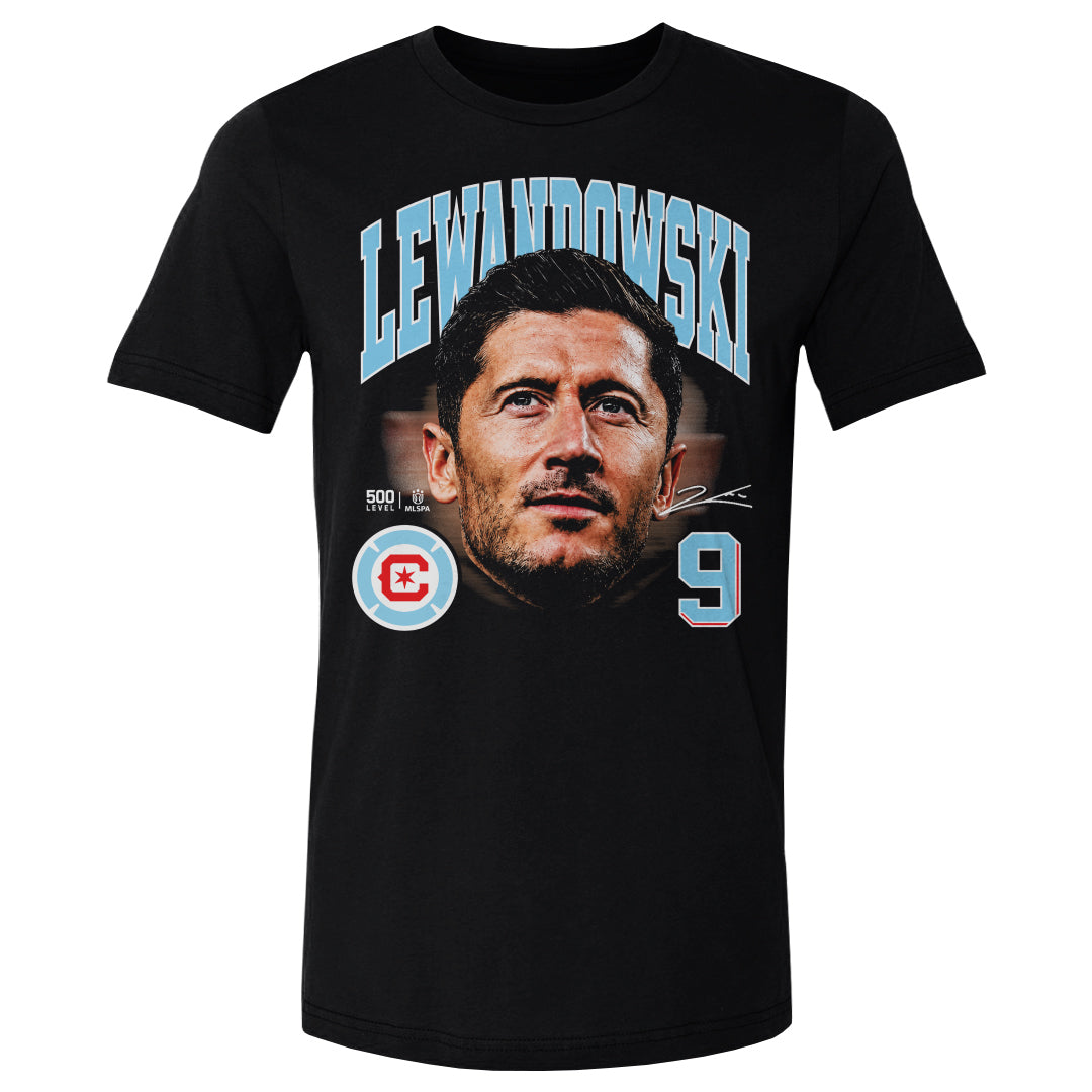 Robert Lewandowski Men's Cotton T-Shirt | 500 LEVEL