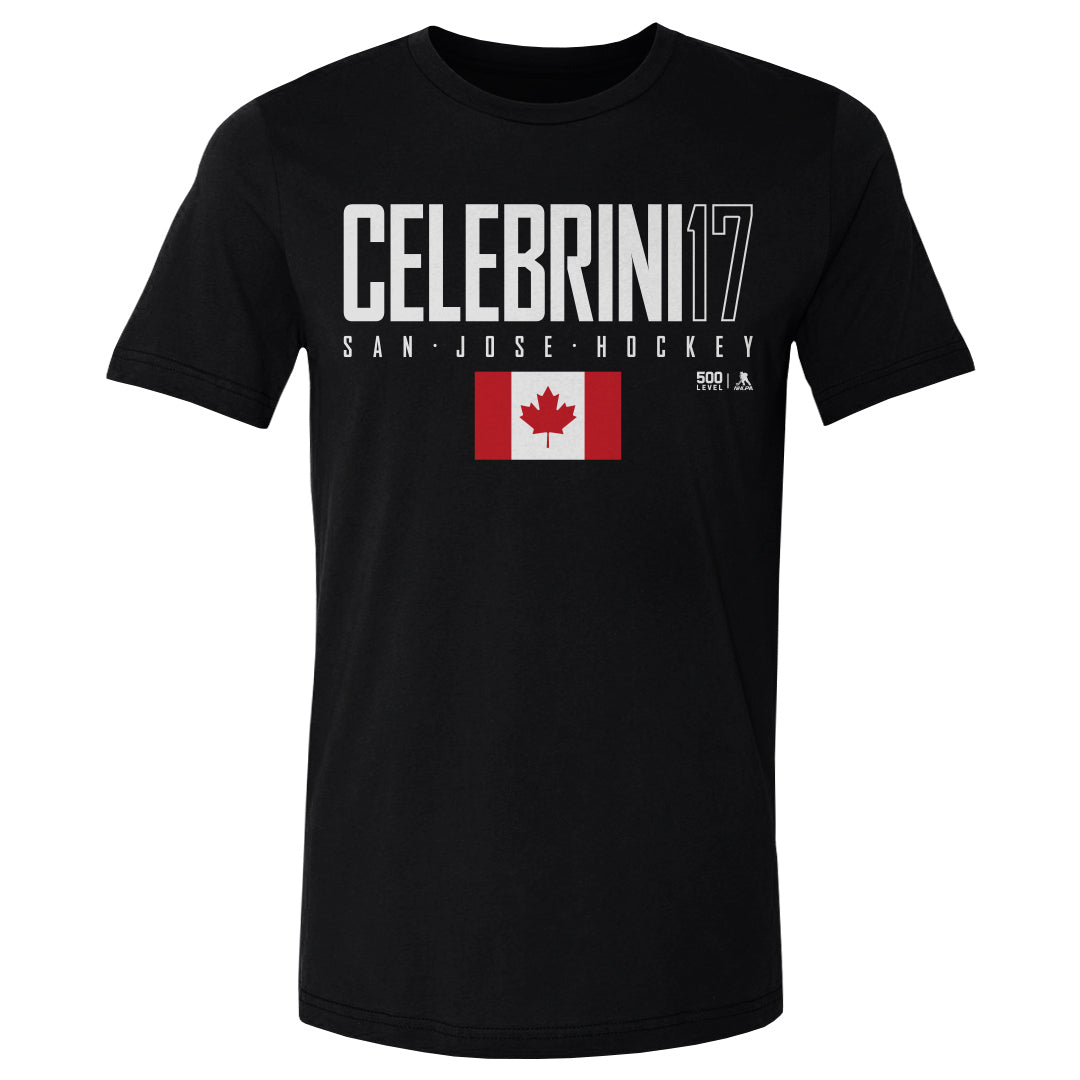 Macklin Celebrini Men's Cotton T-Shirt | 500 LEVEL