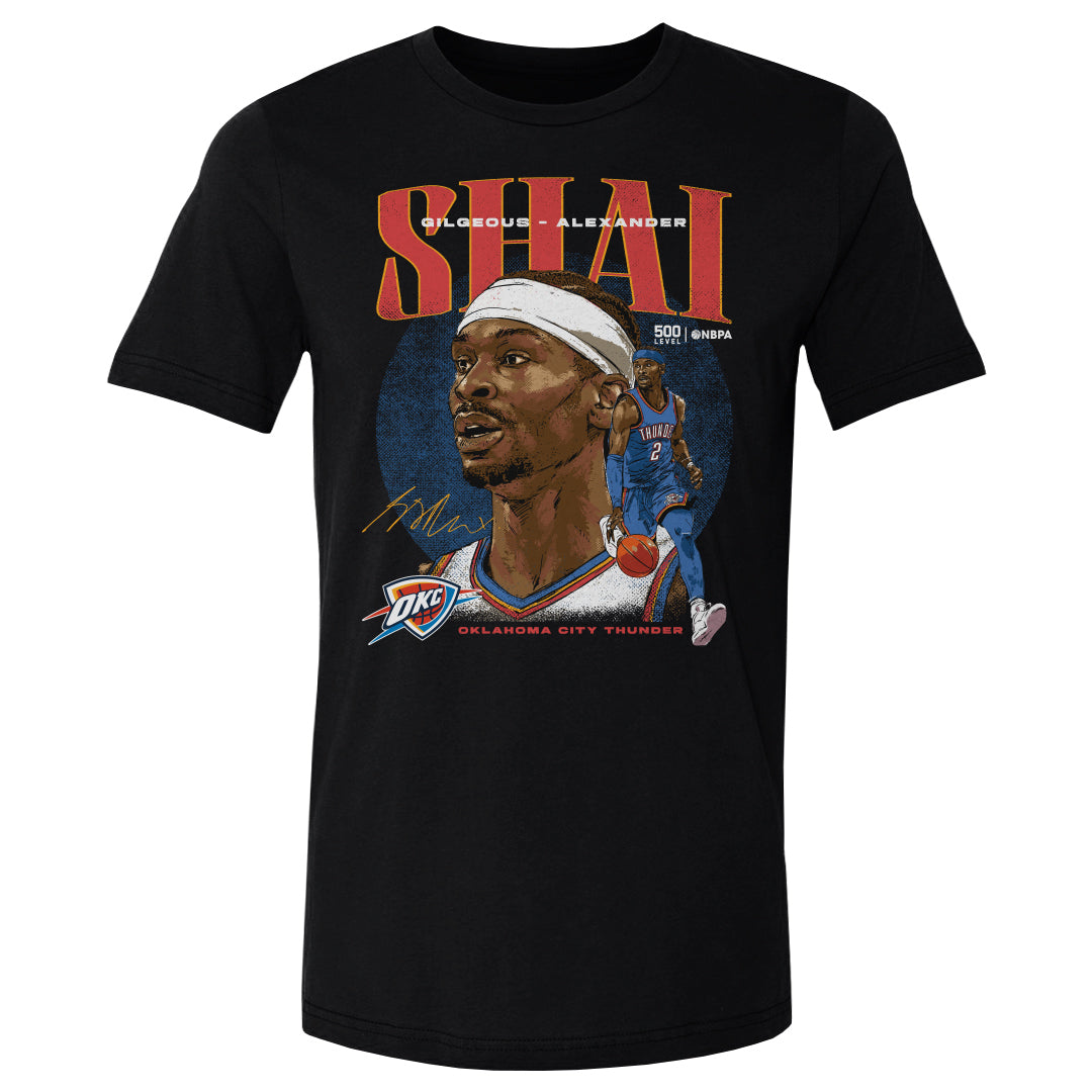 Shai Gilgeous-Alexander Men's Cotton T-Shirt | 500 LEVEL