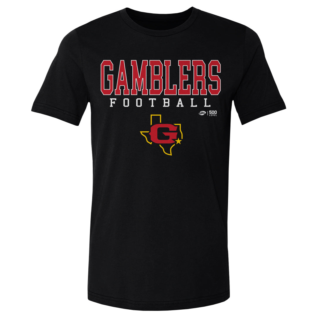 Houston Gamblers Men's Cotton T-Shirt | 500 LEVEL