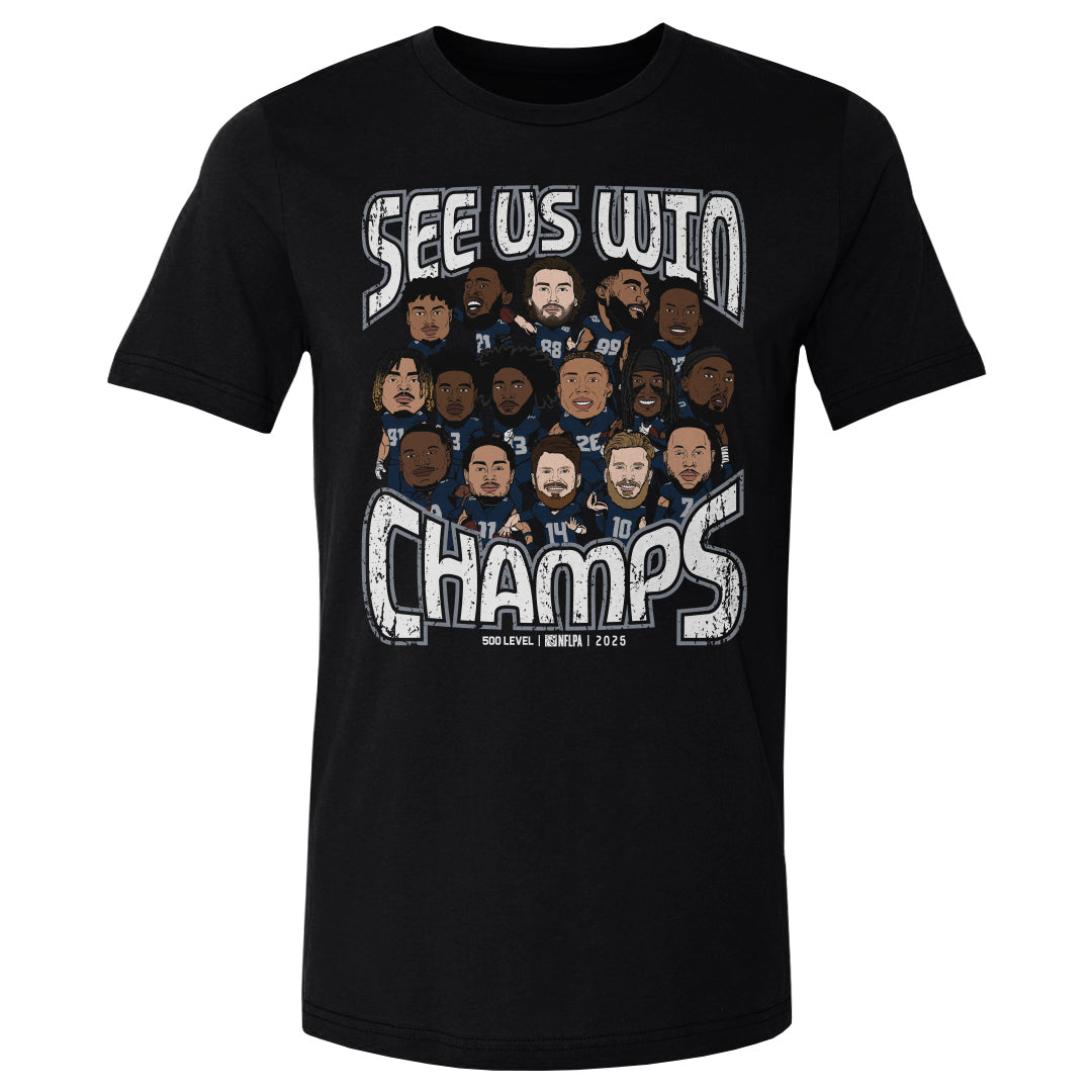 Seattle Football Men's Cotton T-Shirt | 500 LEVEL