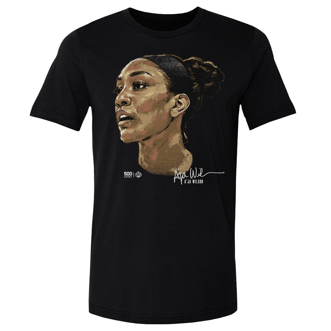 A'ja Wilson Men's Cotton T-Shirt | 500 LEVEL