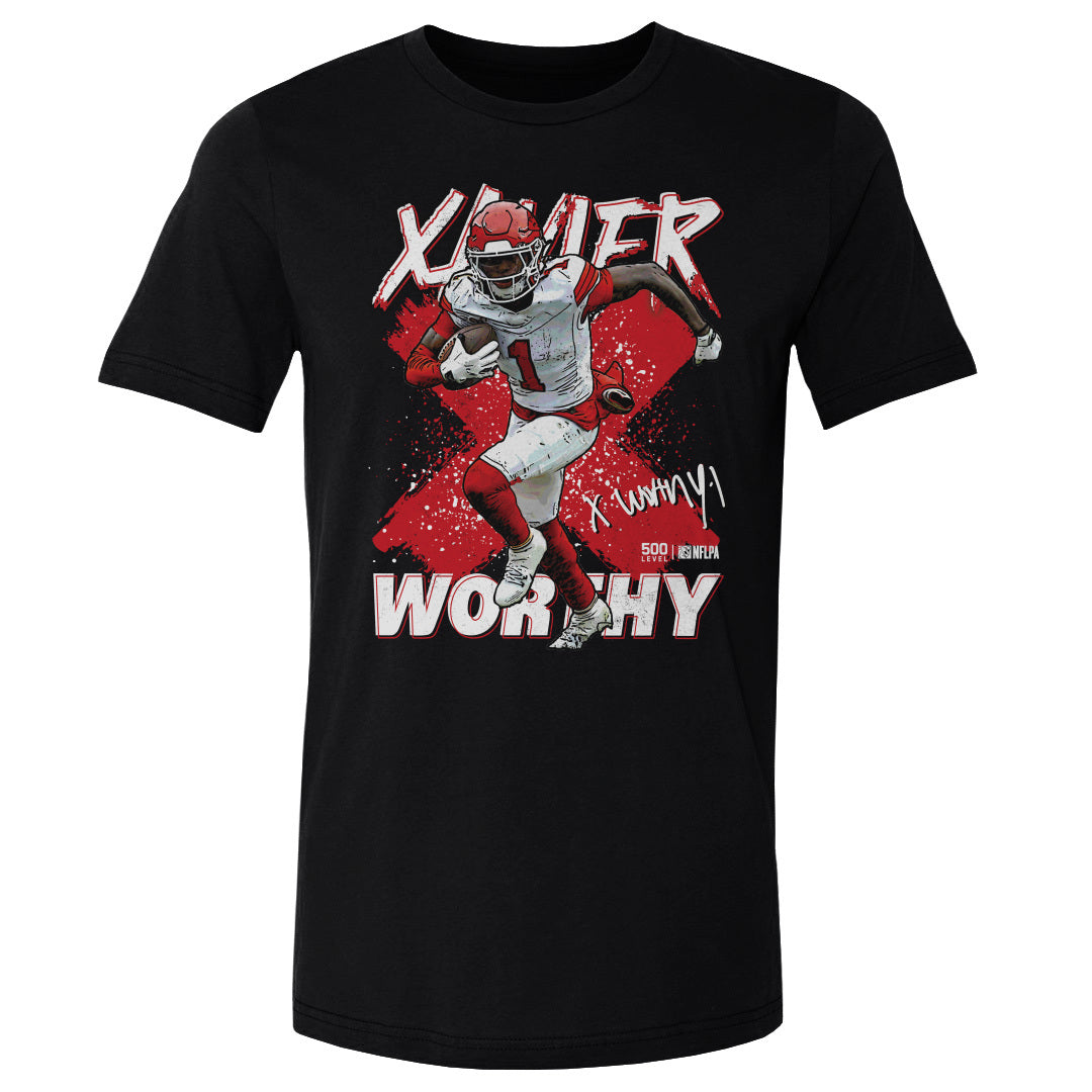 Xavier Worthy Men's Cotton T-Shirt | 500 LEVEL