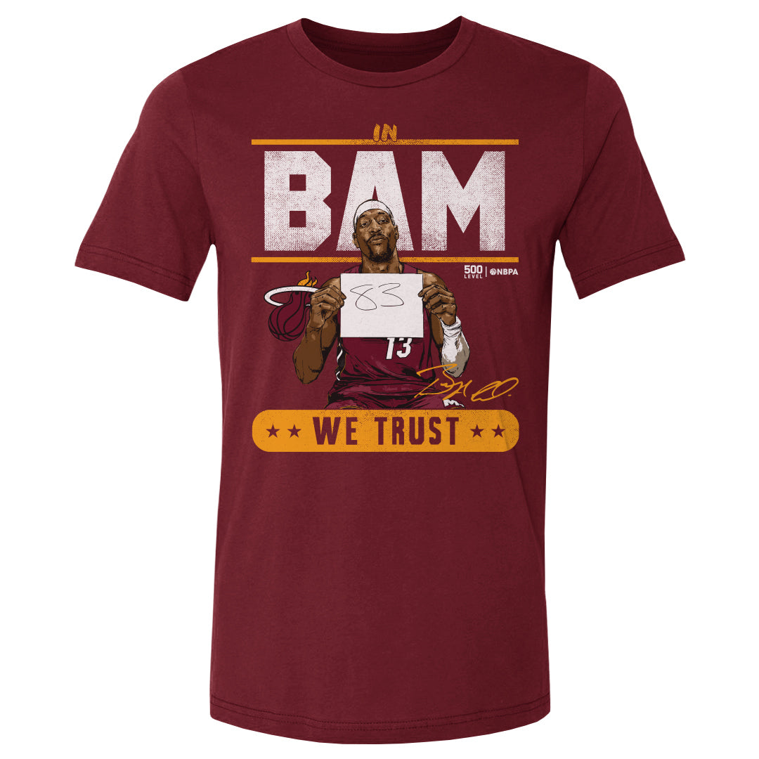 Bam Adebayo Men's Cotton T-Shirt | 500 LEVEL