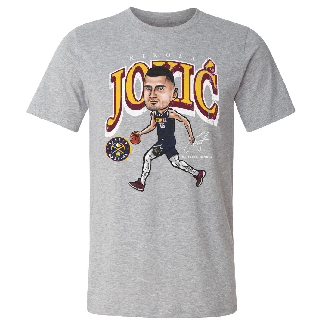 Nikola Jokic Men's Cotton T-Shirt | 500 LEVEL