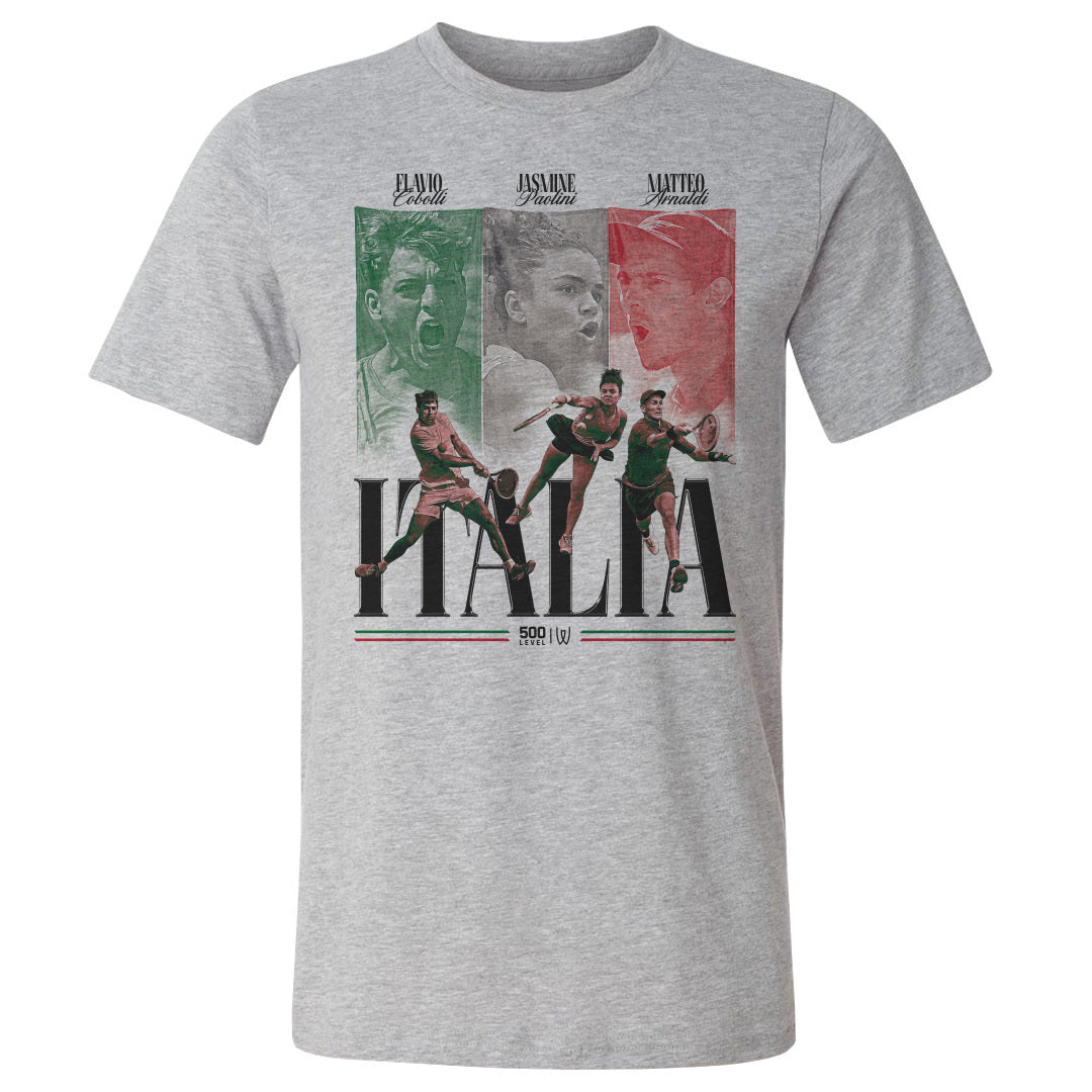 Italy Men's Cotton T-Shirt | 500 LEVEL