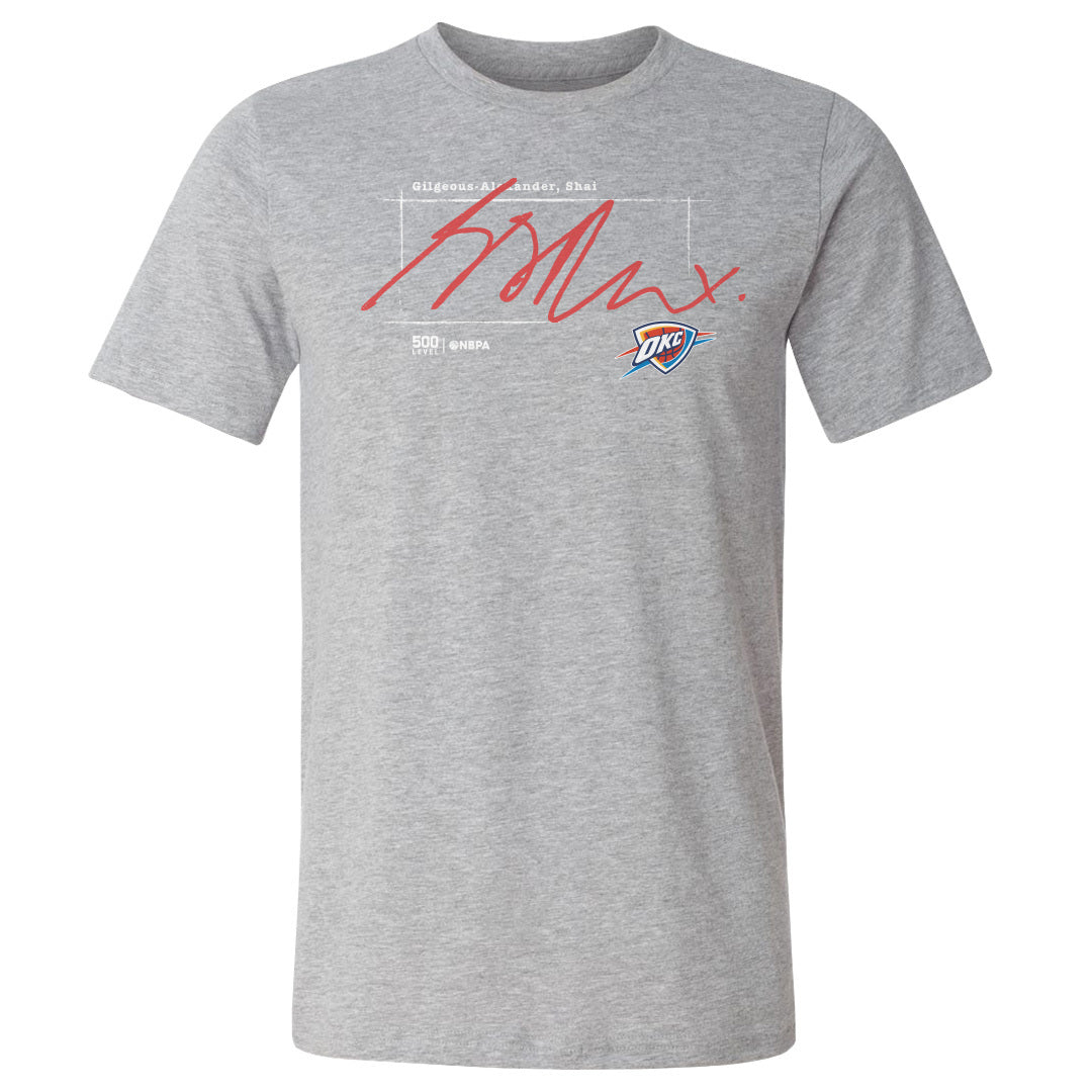 Shai Gilgeous-Alexander Men's Cotton T-Shirt | 500 LEVEL