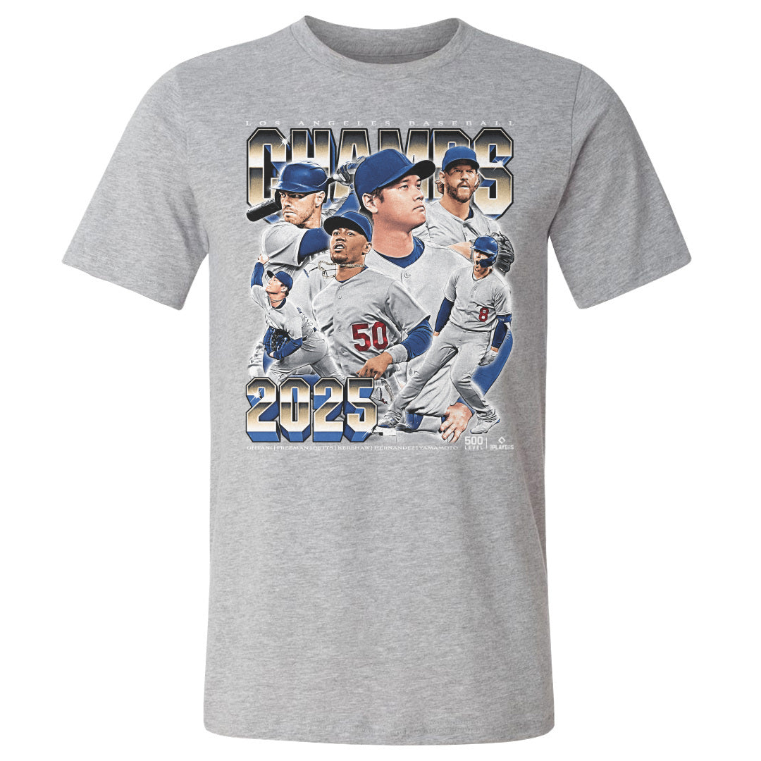 Los Angeles D Baseball Men's Cotton T-Shirt | 500 LEVEL