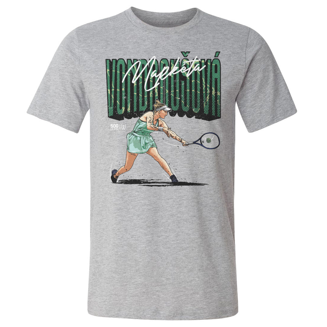 Marketa Vondrousova Men's Cotton T-Shirt | 500 LEVEL