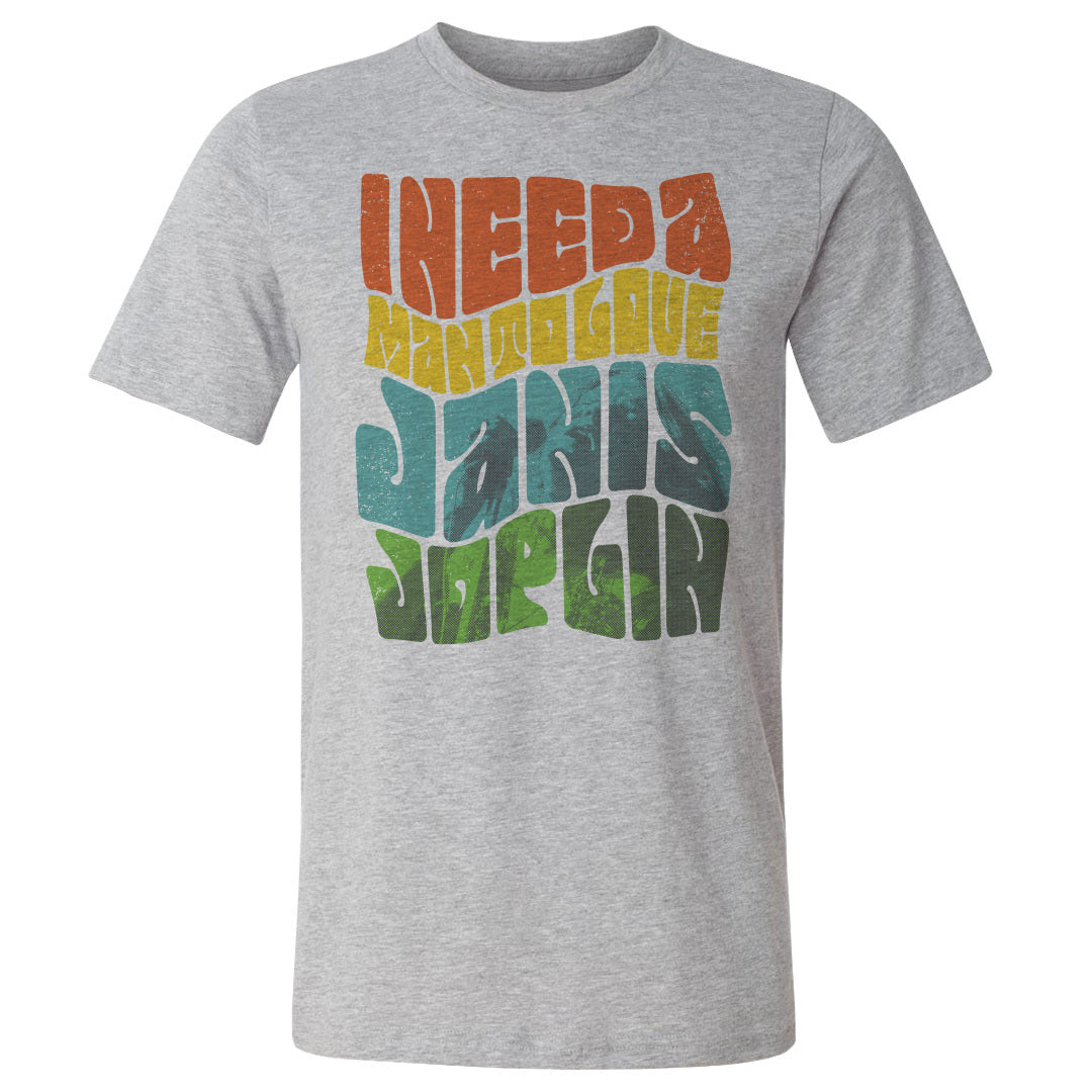 Janis Joplin Men's Cotton T-Shirt | 500 LEVEL