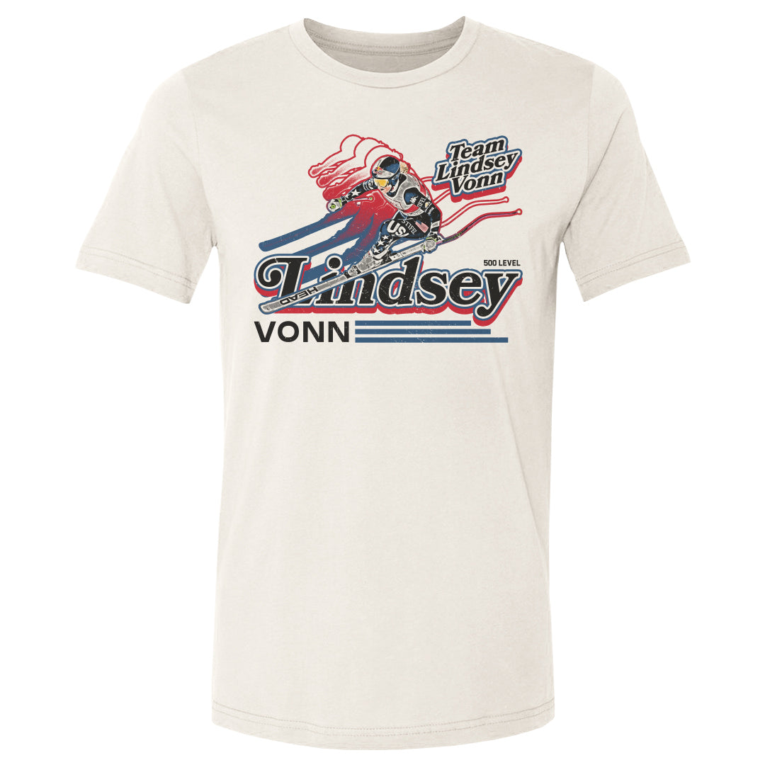 Lindsey Vonn Men's Cotton T-Shirt | 500 LEVEL