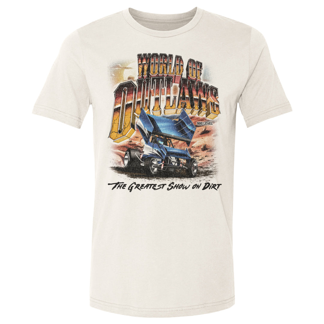 World Of Outlaws Men's Cotton T-Shirt | 500 LEVEL