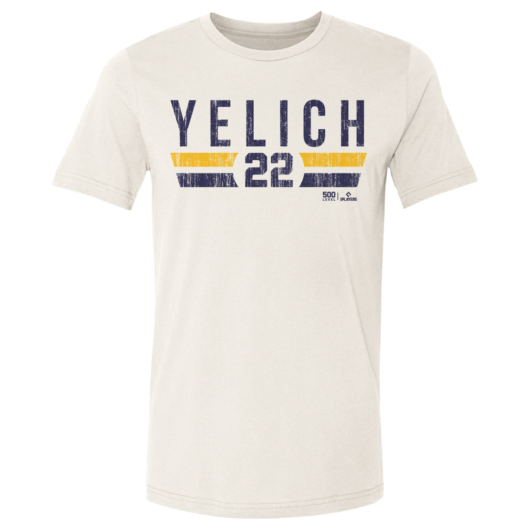 Christian Yelich Men's Cotton T-Shirt | 500 LEVEL