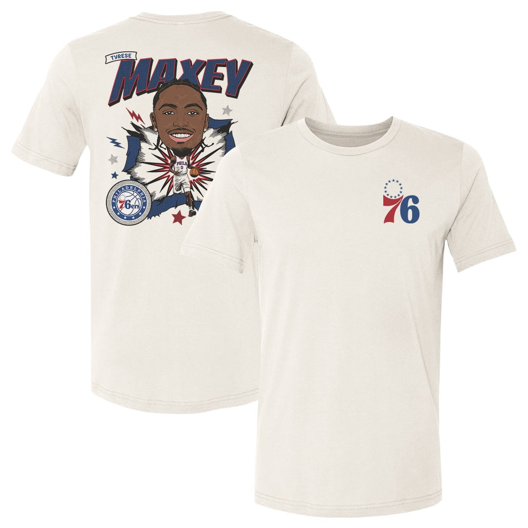 Tyrese Maxey Men's Cotton T-Shirt | 500 LEVEL