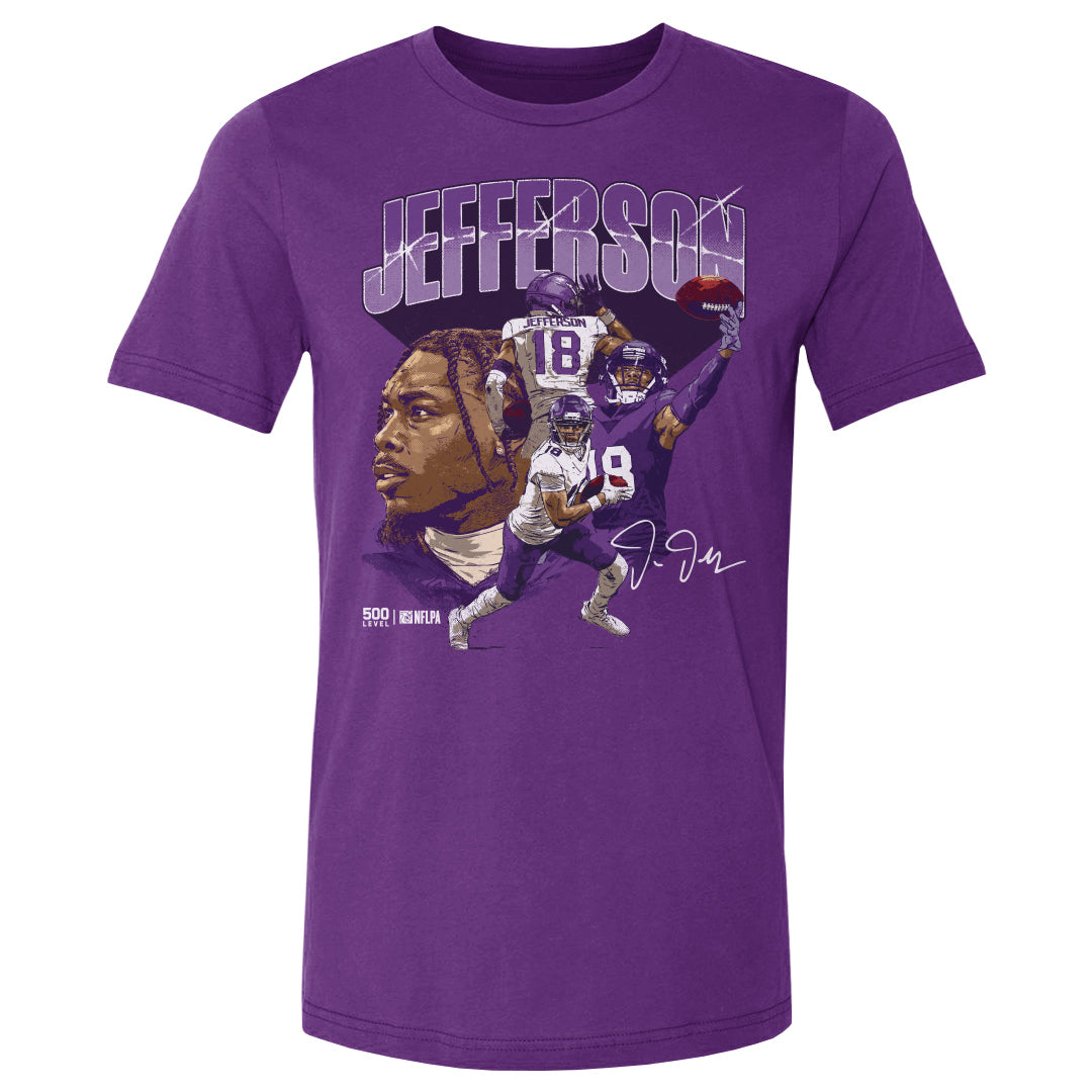 Justin Jefferson Men's Cotton T-Shirt | 500 LEVEL
