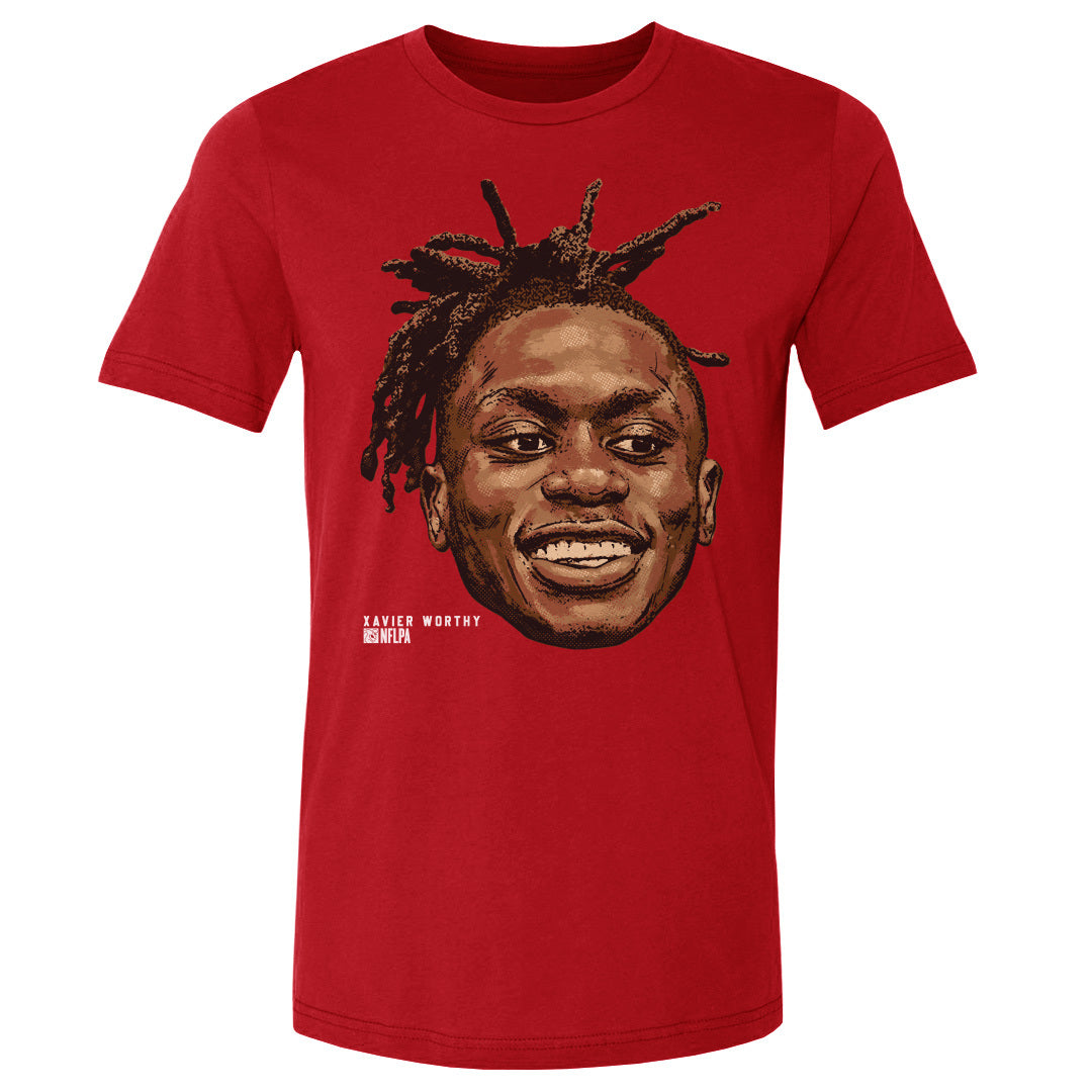 Xavier Worthy Men's Cotton T-Shirt | 500 LEVEL