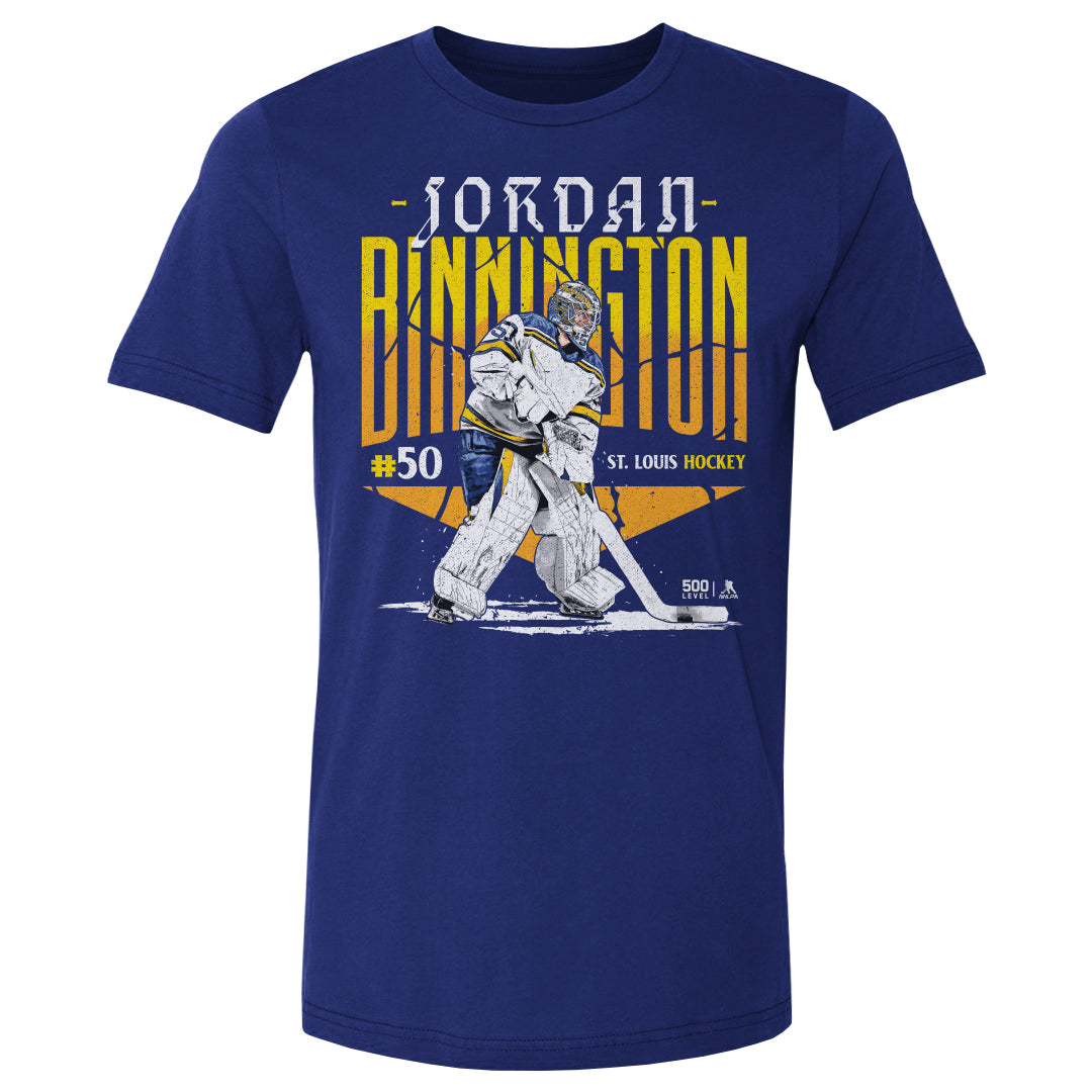 Jordan Binnington Men's Cotton T-Shirt | 500 LEVEL