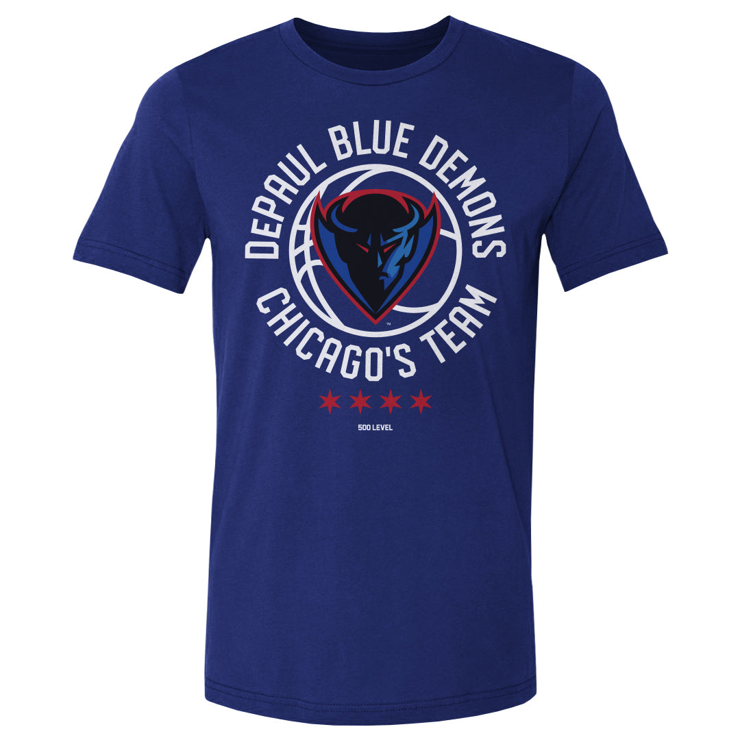 DePaul Blue Demons Men's Cotton T-Shirt | 500 LEVEL