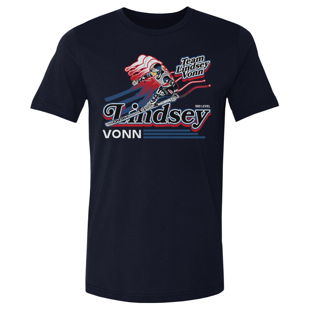 Lindsey Vonn Men's Cotton T-Shirt | 500 LEVEL