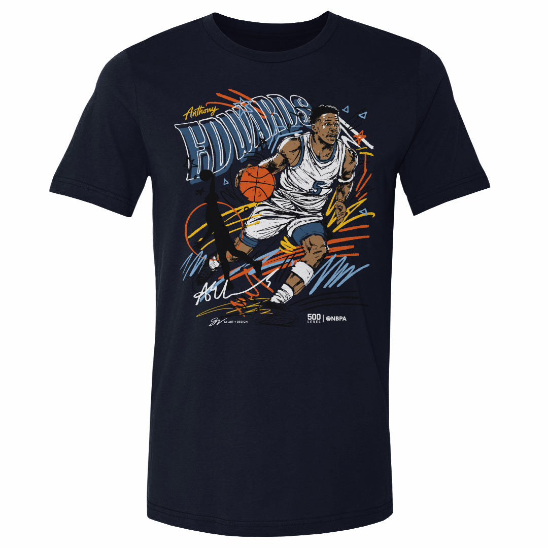 Anthony Edwards Men's Cotton T-Shirt | 500 LEVEL