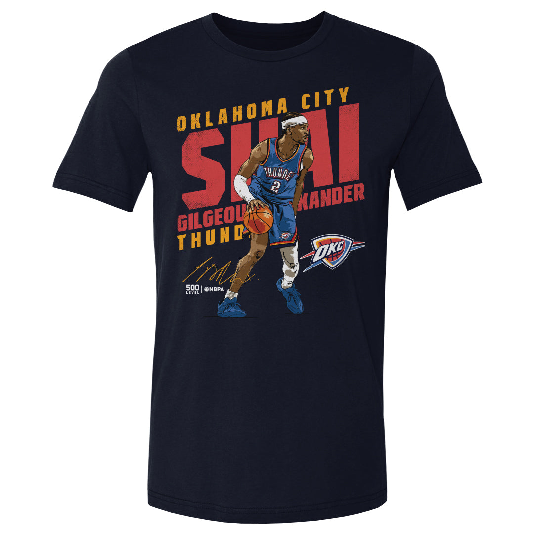 Shai Gilgeous-Alexander Men's Cotton T-Shirt | 500 LEVEL