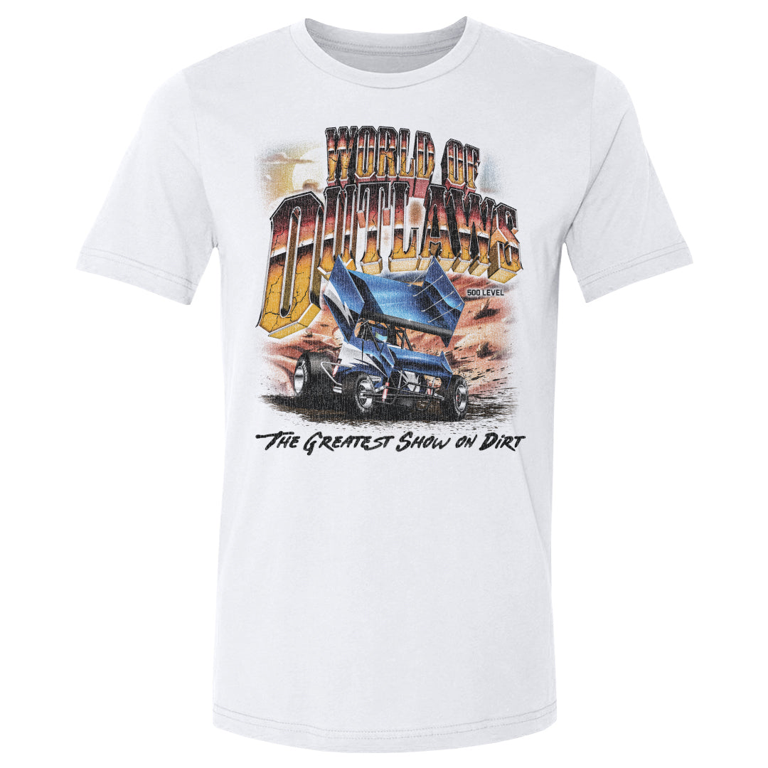 World Of Outlaws Men's Cotton T-Shirt | 500 LEVEL