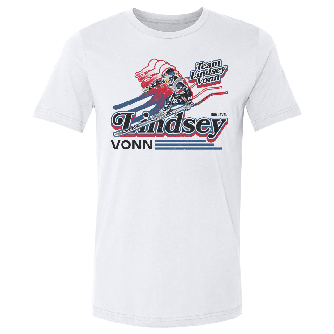 Lindsey Vonn Men's Cotton T-Shirt | 500 LEVEL