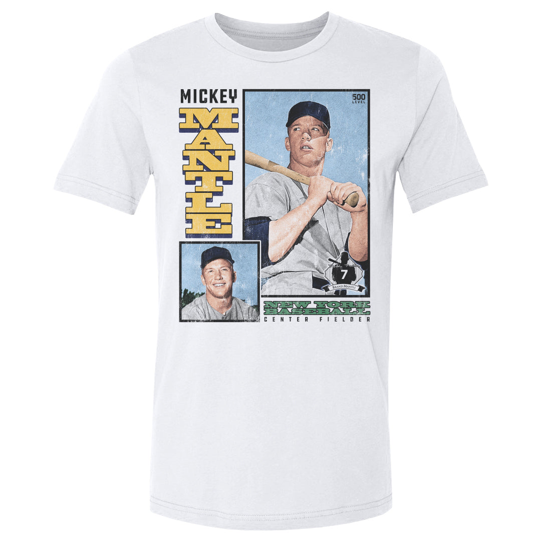 Mickey Mantle Men's Cotton T-Shirt | 500 LEVEL