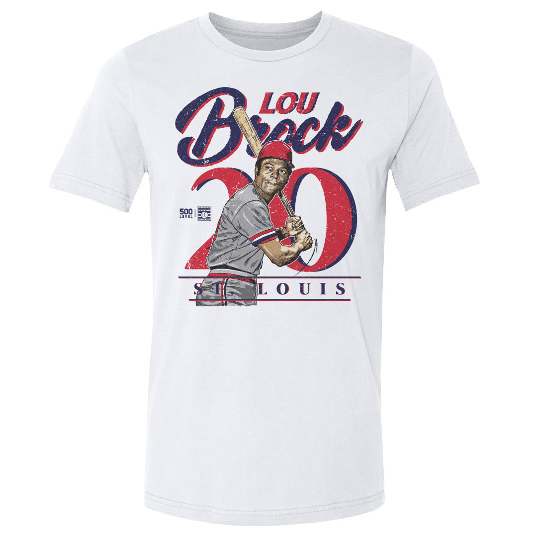 Lou Brock Men's Cotton T-Shirt | 500 LEVEL