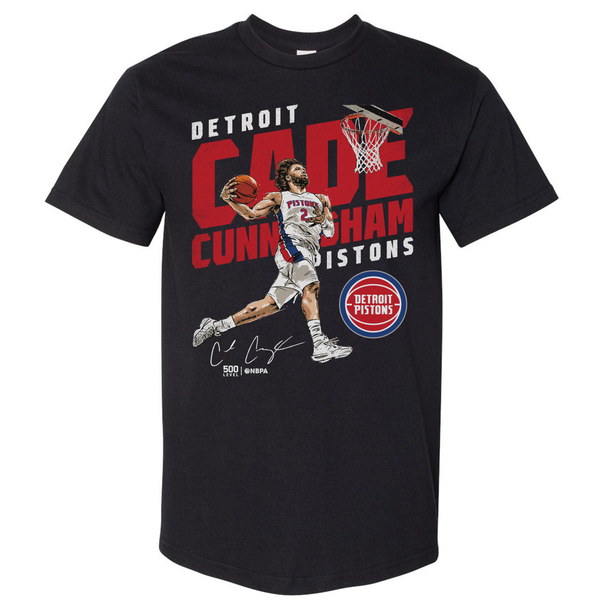 Cade Cunningham Men's Heavyweight T-Shirt | 500 LEVEL