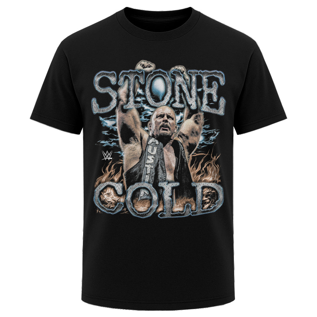 Stone Cold Steve Austin Men's Heavyweight T-Shirt | 500 LEVEL