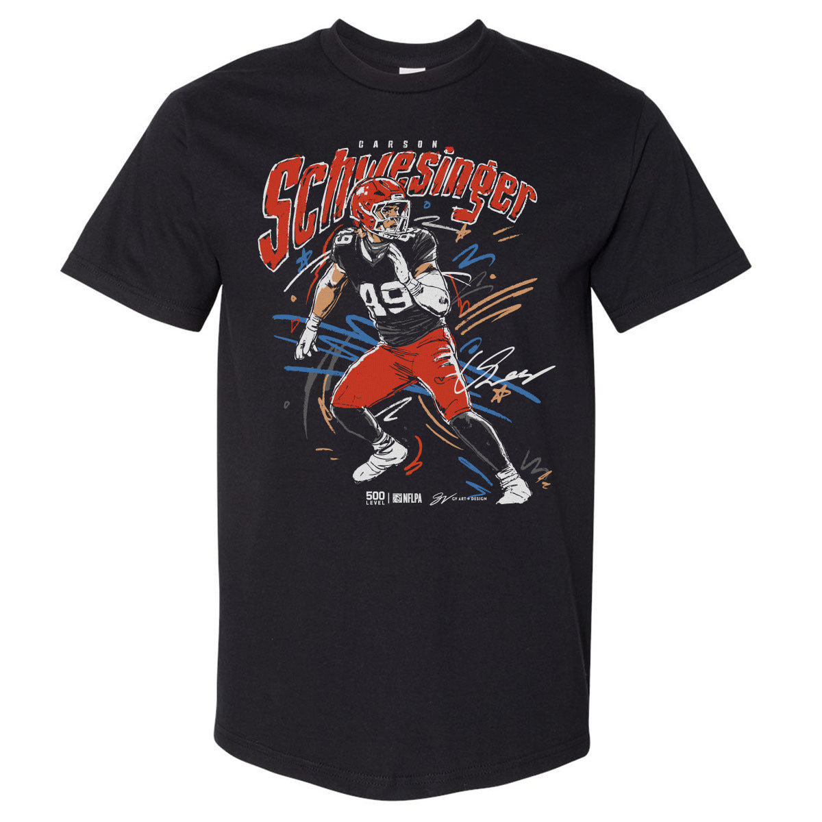Carson Schwesinger Men's Heavyweight T-Shirt | 500 LEVEL
