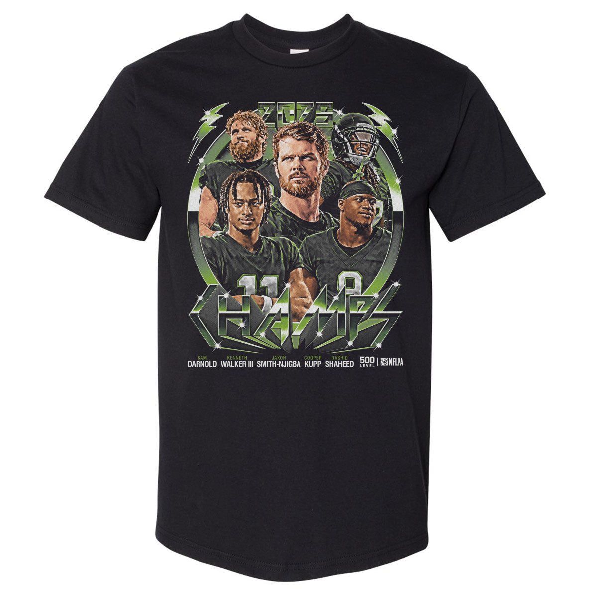 Seattle Football Men's Heavyweight T-Shirt | 500 LEVEL