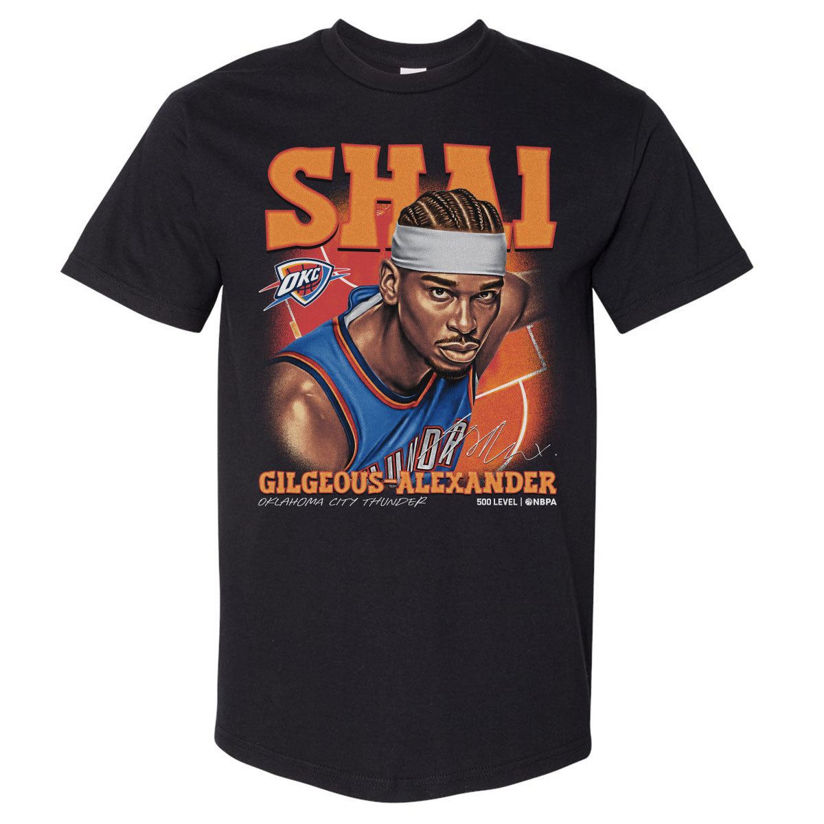 Shai Gilgeous-Alexander Men's Heavyweight T-Shirt | 500 LEVEL