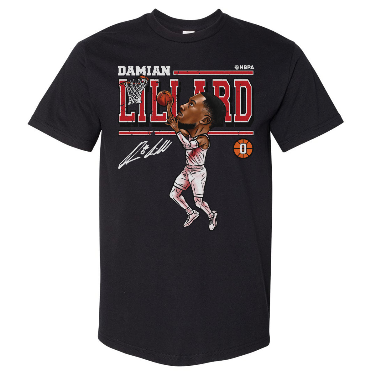 Damian Lillard Men's Heavyweight T-Shirt | 500 LEVEL