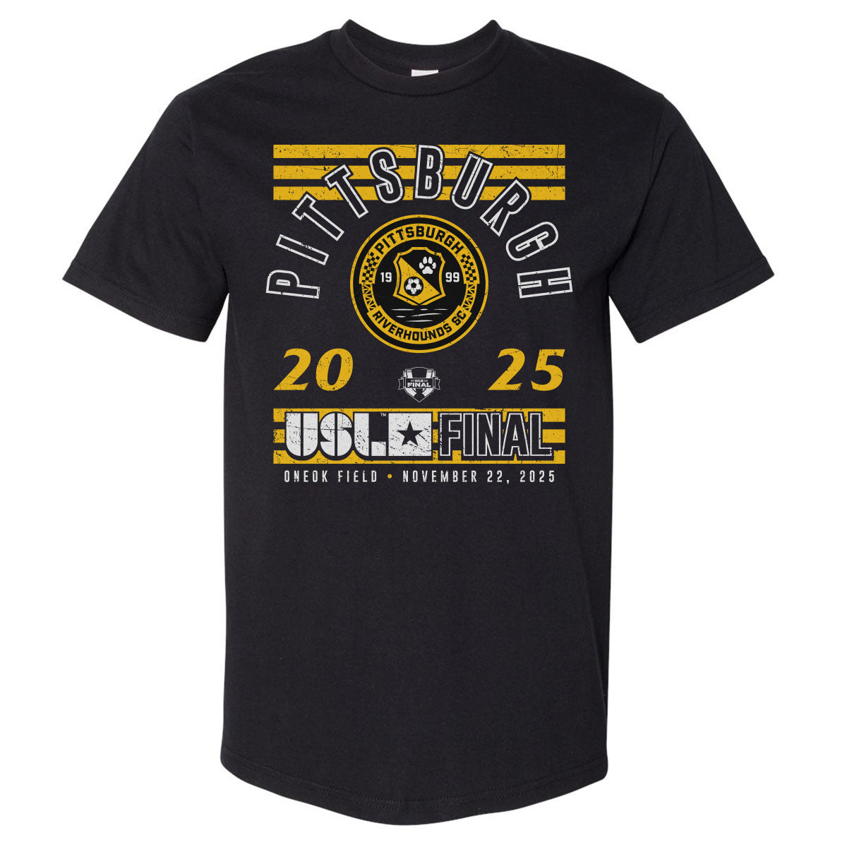 Pittsburgh Riverhounds SC Men's Heavyweight T-Shirt | 500 LEVEL