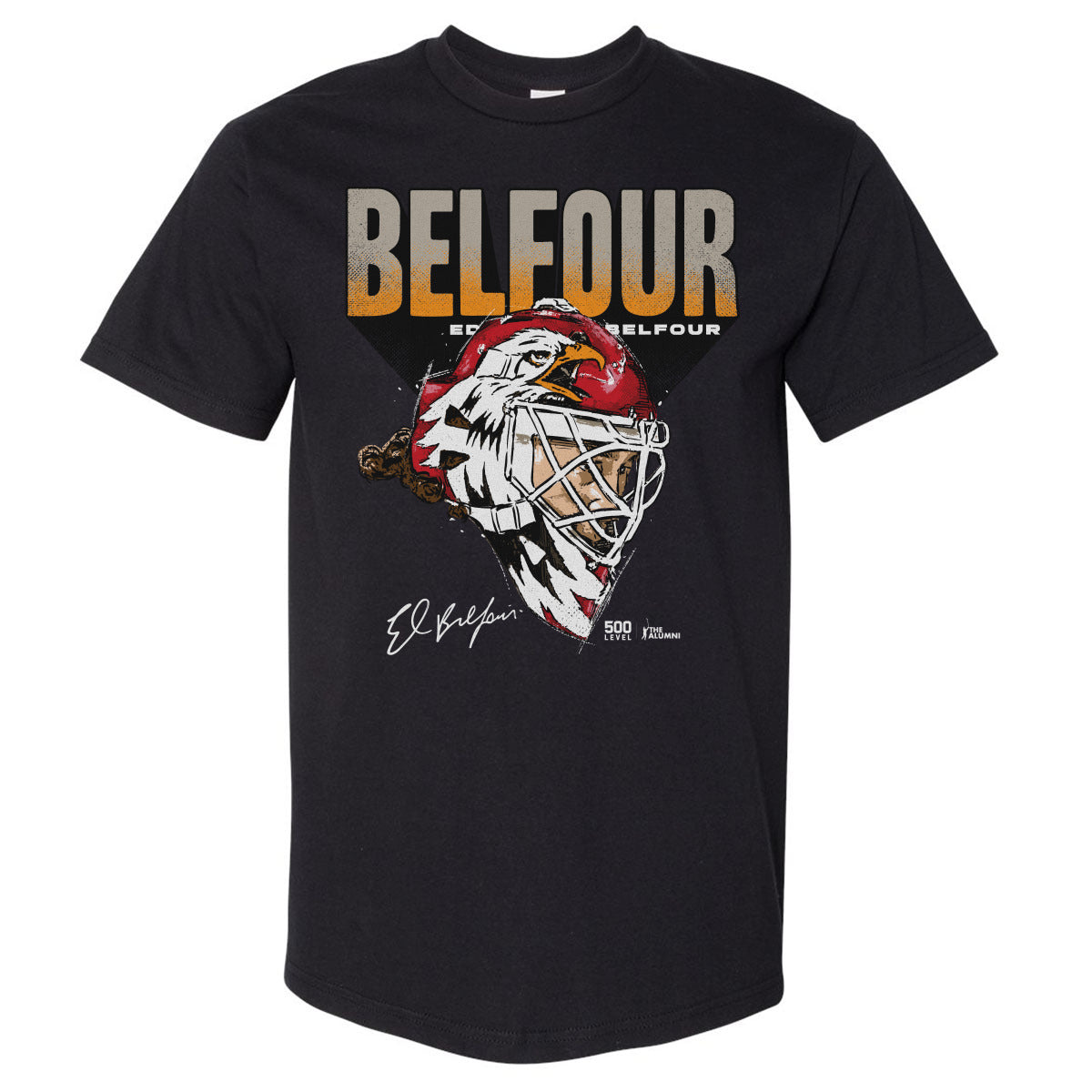 Ed Belfour Men's Heavyweight T-Shirt | 500 LEVEL