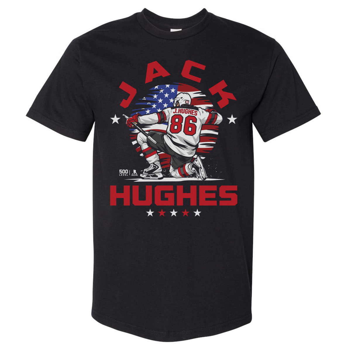 Jack Hughes Men's Heavyweight T-Shirt | 500 LEVEL
