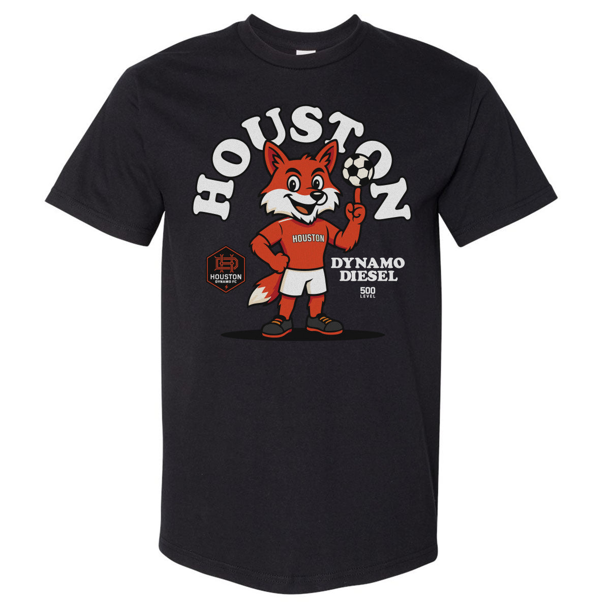 Houston Dynamo FC Men's Heavyweight T-Shirt | 500 LEVEL