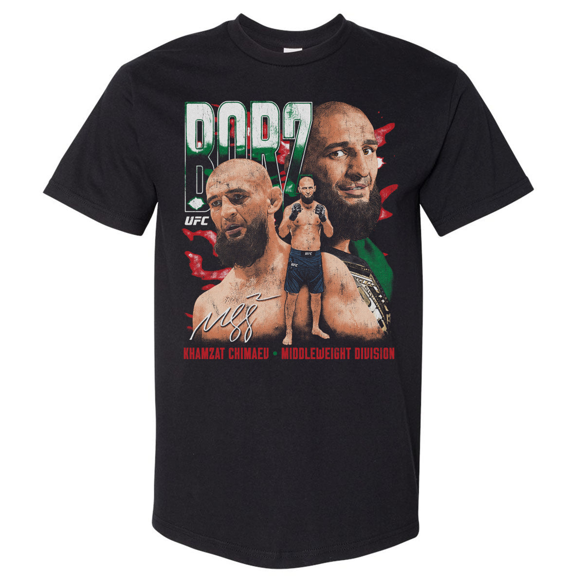 Khamzat Chimaev Men's Heavyweight T-Shirt | 500 LEVEL