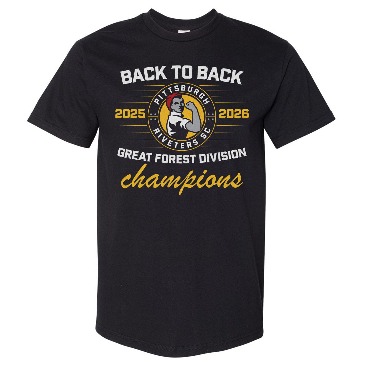 Pittsburgh Riveters SC Men's Heavyweight T-Shirt | 500 LEVEL