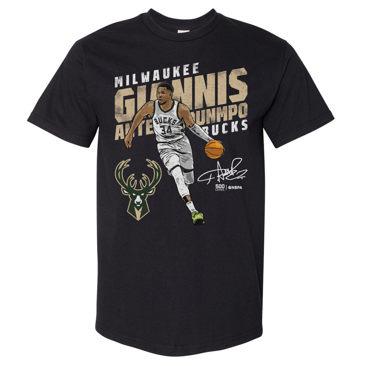 Giannis Antetokounmpo Men's Heavyweight T-Shirt | 500 LEVEL