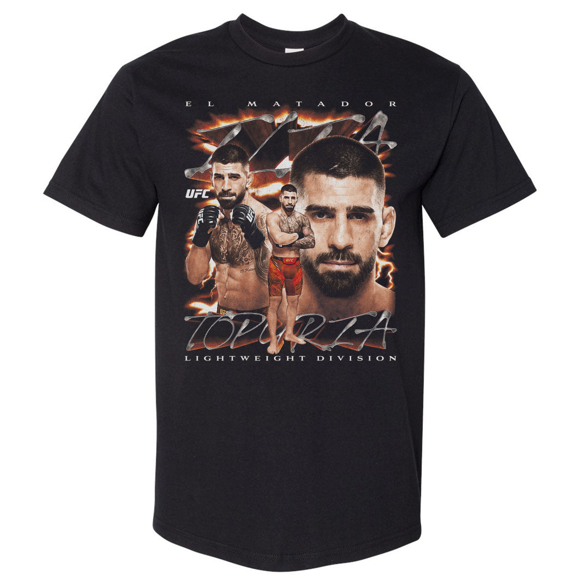 Ilia Topuria Men's Heavyweight T-Shirt | 500 LEVEL
