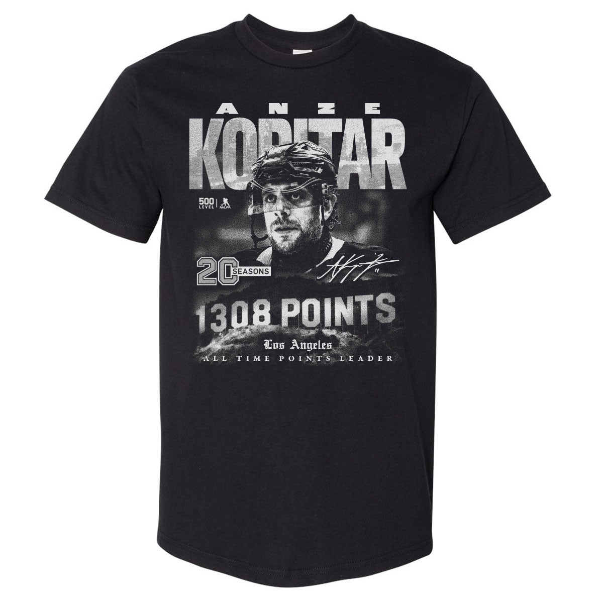Anze Kopitar Men's Heavyweight T-Shirt | 500 LEVEL