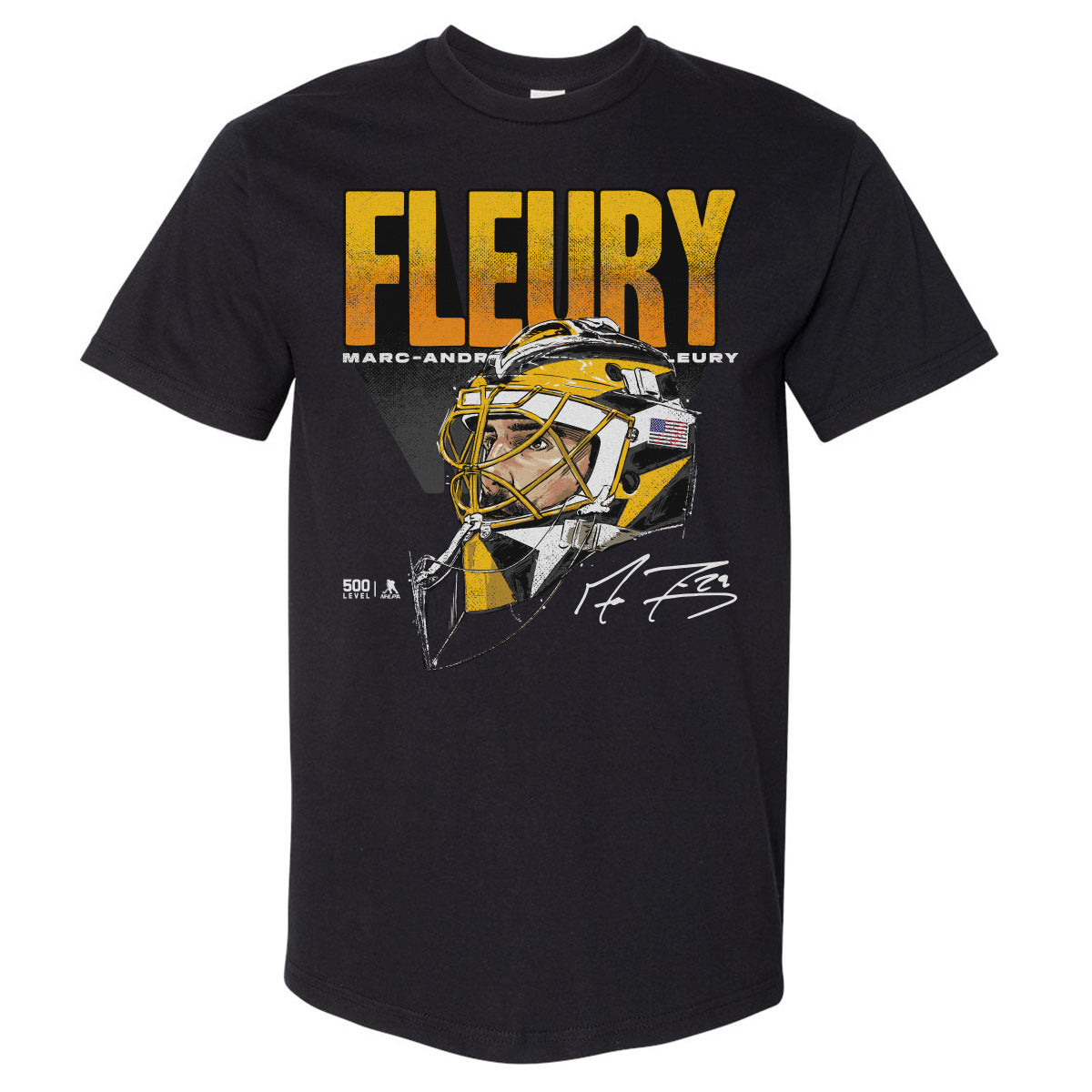 Marc-Andre Fleury Men's Heavyweight T-Shirt | 500 LEVEL
