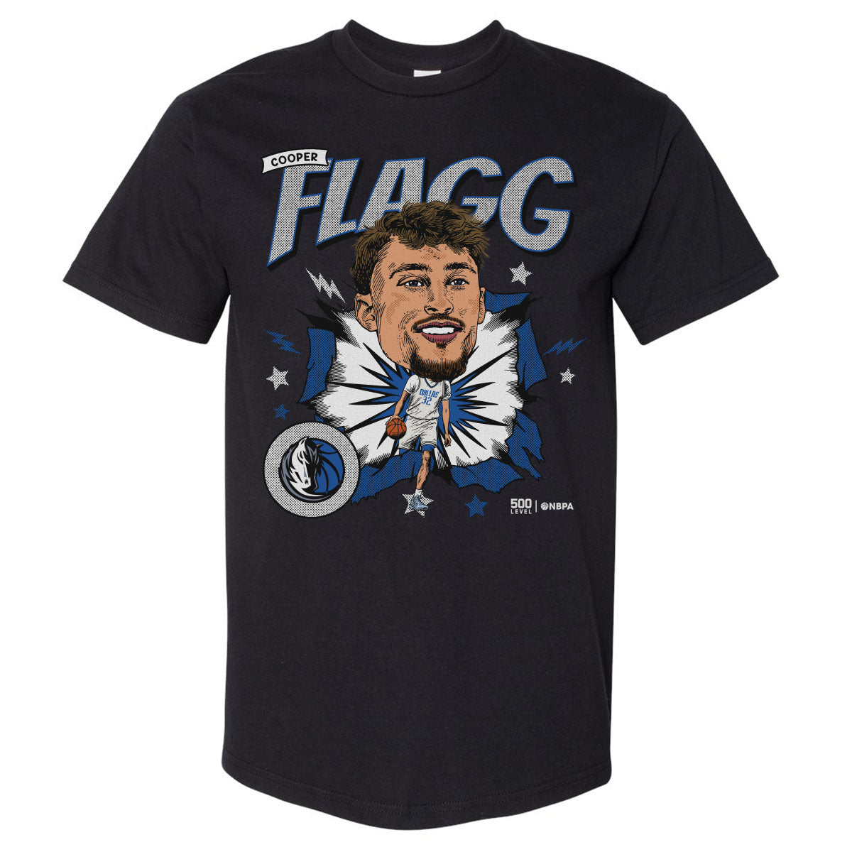 Cooper Flagg Men's Heavyweight T-Shirt | 500 LEVEL