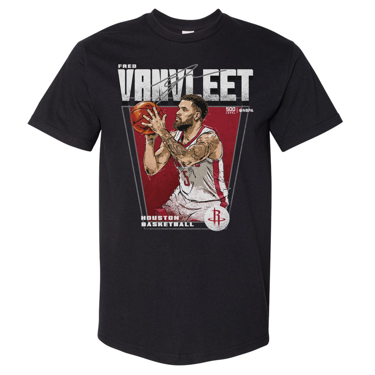 Fred VanVleet Men's Heavyweight T-Shirt | 500 LEVEL