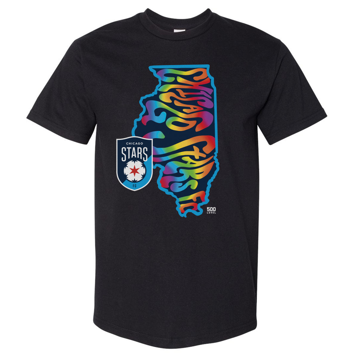 Chicago Stars FC Men's Heavyweight T-Shirt | 500 LEVEL